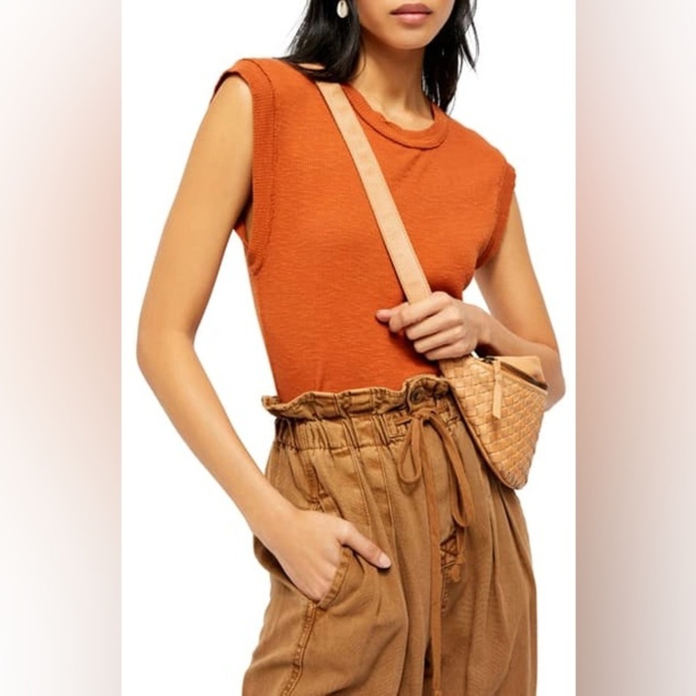 NWOT - We The Free Georgie Cotton Muscle Tee in Cinnamon - Size S